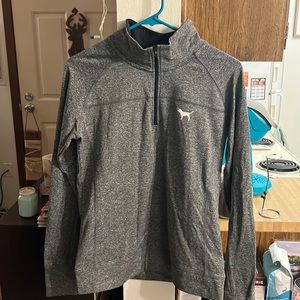 Pink Victoria’s Secret 1/4 zip Athletic top. Size Medium